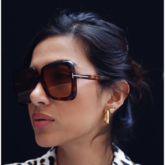 NEW TOM FORD LORELAI TF1156 52E SUNGLASSES HAVANA WOMEN EYEWEAR FT1156 52E main image 10